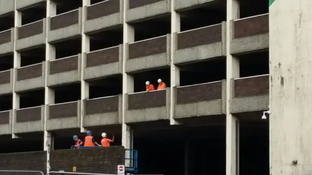 Broadmarsh car park demolition Nottingham