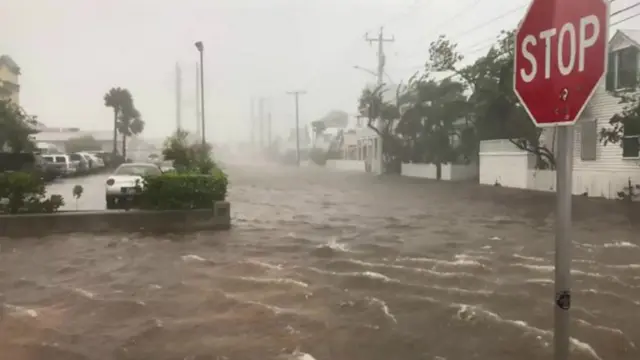 Flooding caused by Hurricane Irma