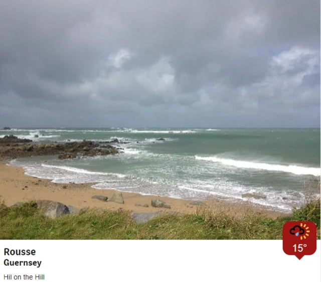 Guernsey coastline near Rousse