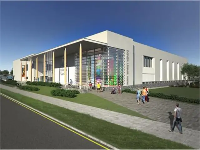 artist's impression of Dover's new sports centre