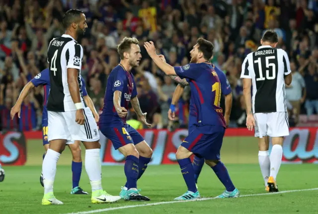 Ivan Rakitic celebrates