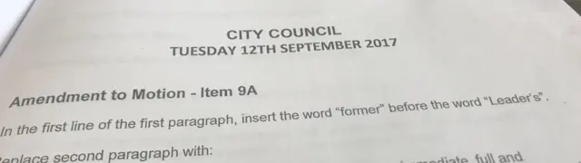 City Council meeting notes