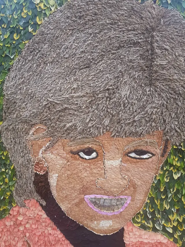 Princess Diana Chesterfield well dressing tribute