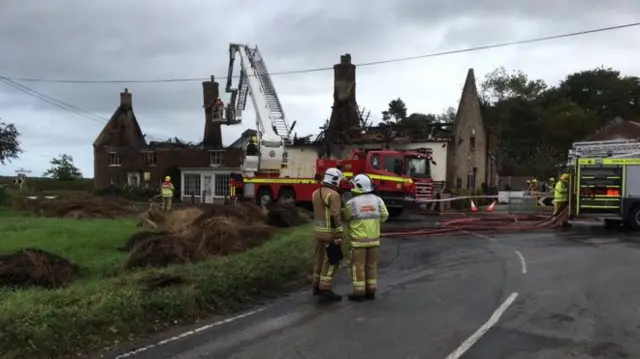 The fire-ravaged Ingham Swan