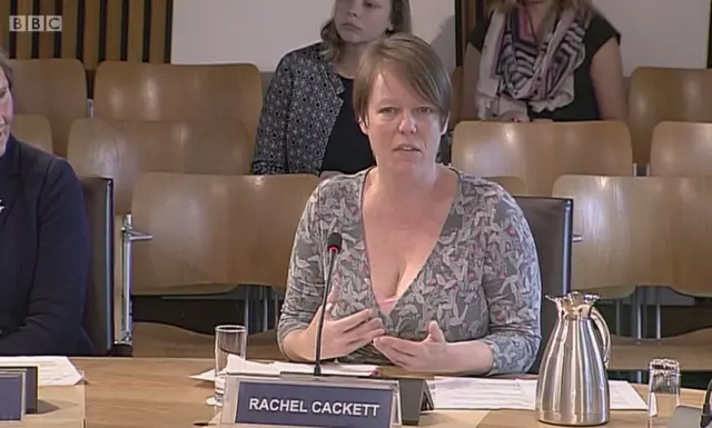 Rachel Cackett from the Royal College of Nursing Scotland