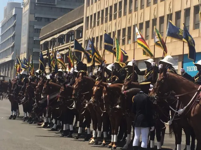 Soldiers at opening