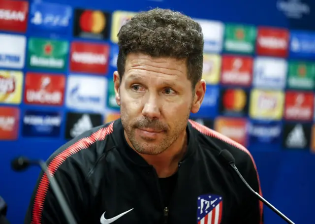 Atletico Madrid manager Diego Simeone