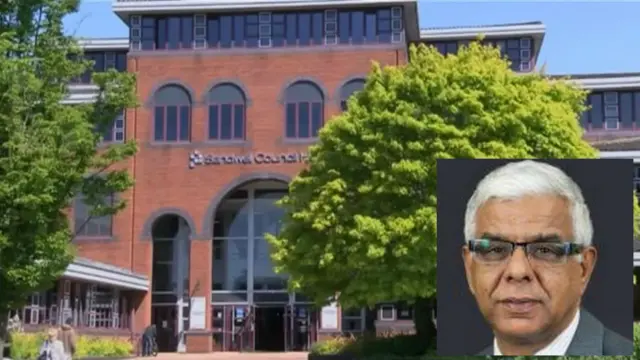 Sandwell Council HQ and Councillor Mahboob Hussain