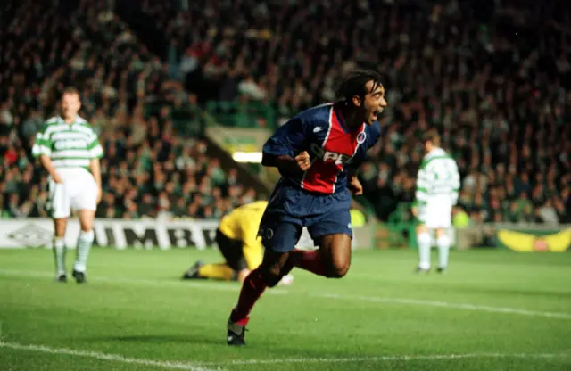 Patrice Loko scored twice on PSG's only other visit to Celtic Park