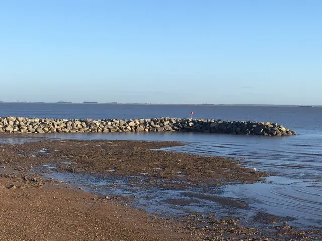 Rocky sea defences