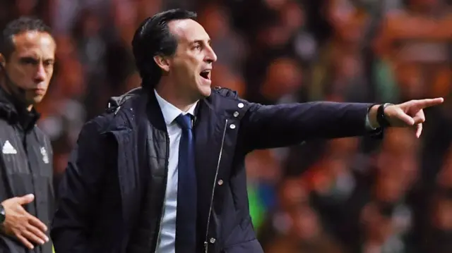 Paris St-Germain coach Unai Emery