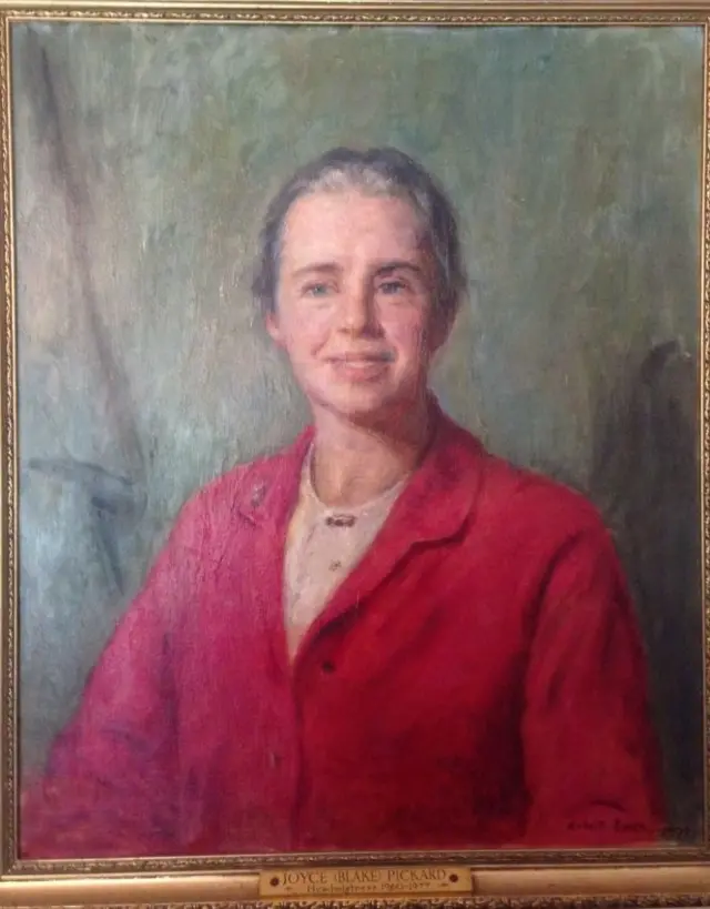 School portrait of Joyce Pickard