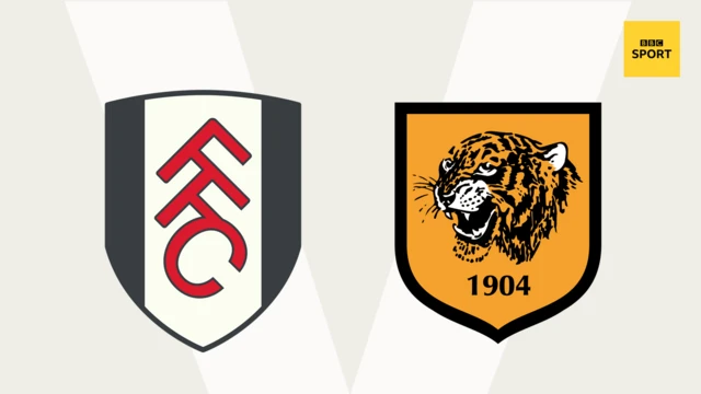 Fulham v Hull logos