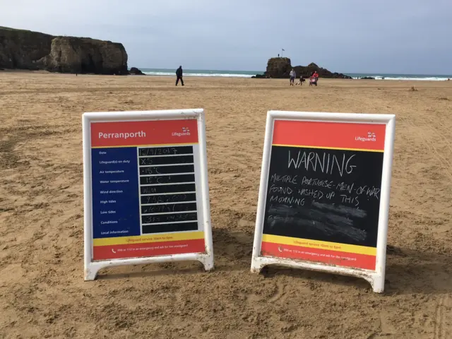 Beach sign