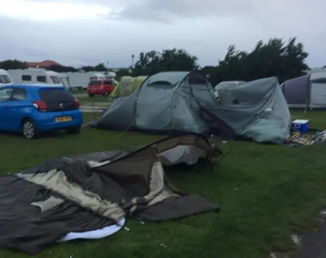 Filey storm damage