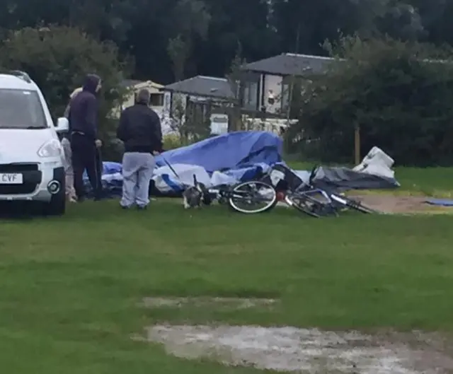 Filey storm damage