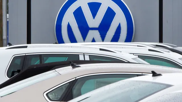 VW logo and cars