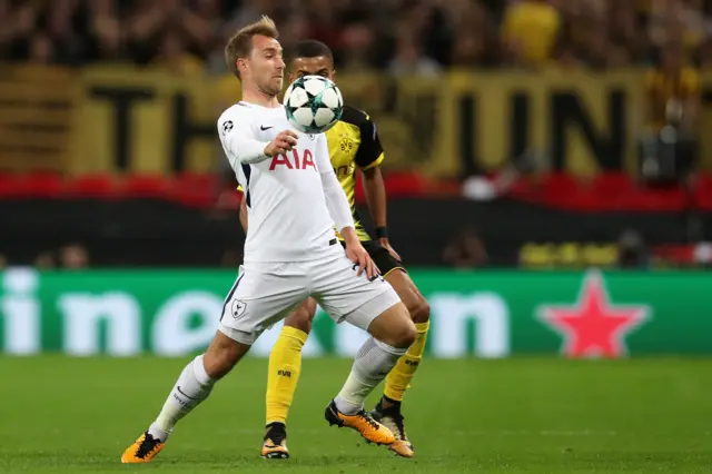 Christian Eriksen of Tottenham Hotspur