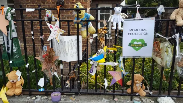 Tributes left outside Notting Hill Methodist Church