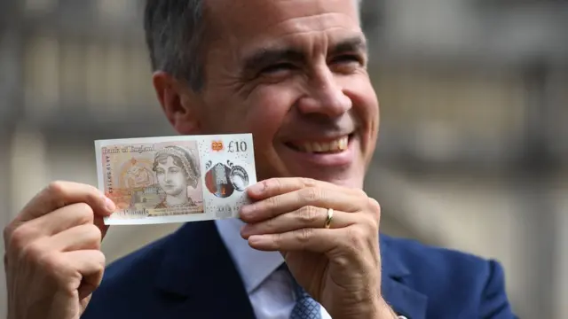 Mark Carney with £10