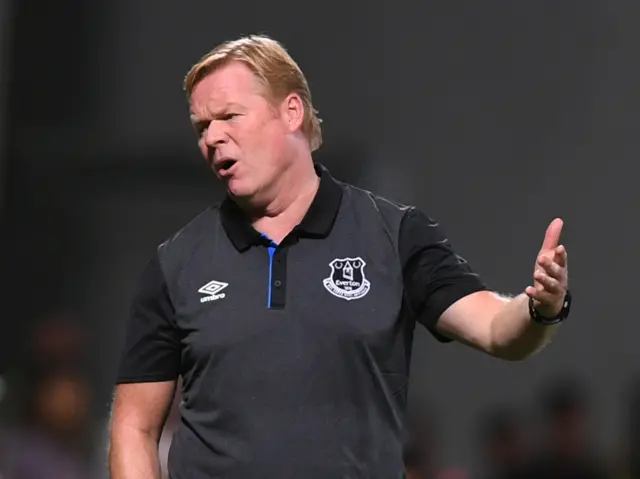 Ronald Koeman looks dejected