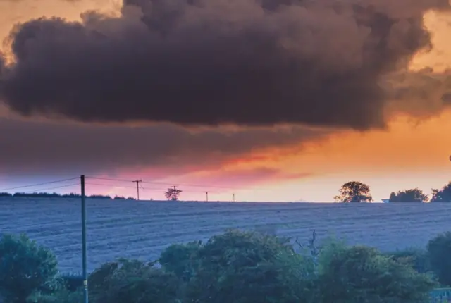 Dramatic sky on the outskirts of Leeds