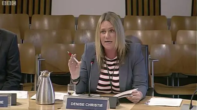 Denise Christie from the Fire Brigades Union Scotland