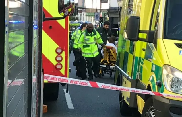 Paramedics at Parsons Green