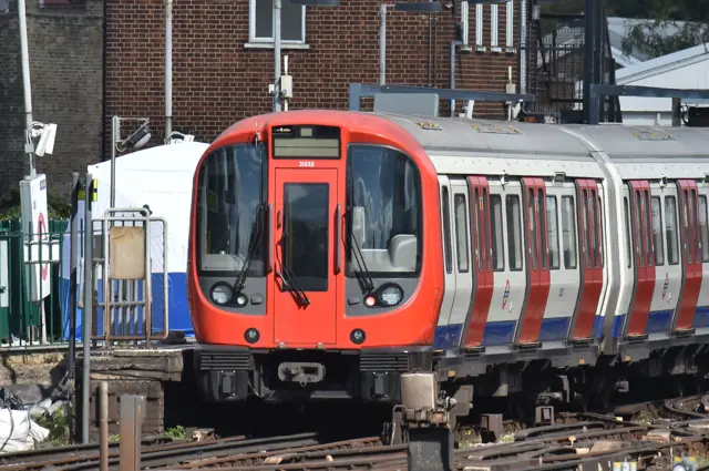 A forensic tent on the platform at Parsons Green station