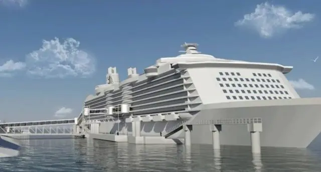 Artist's impression of cruise terminal