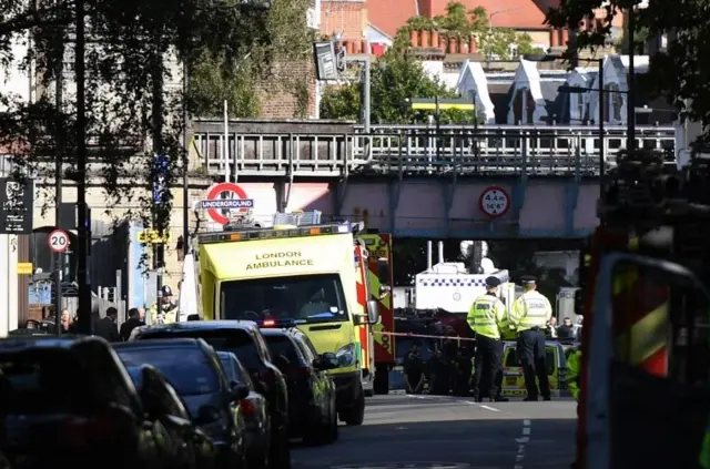 Emergency services at Parson's Green