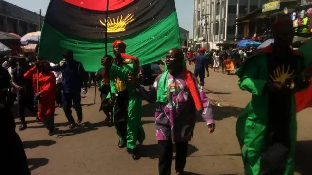 Biafra protestors