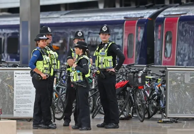 Police at London Paddington