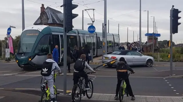 Tram crash