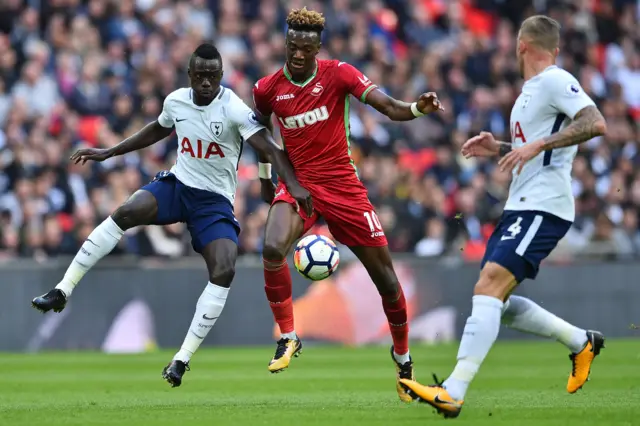 Davinson Sanchez and Tammy Abraham