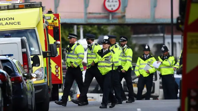 Police at Parsons Green