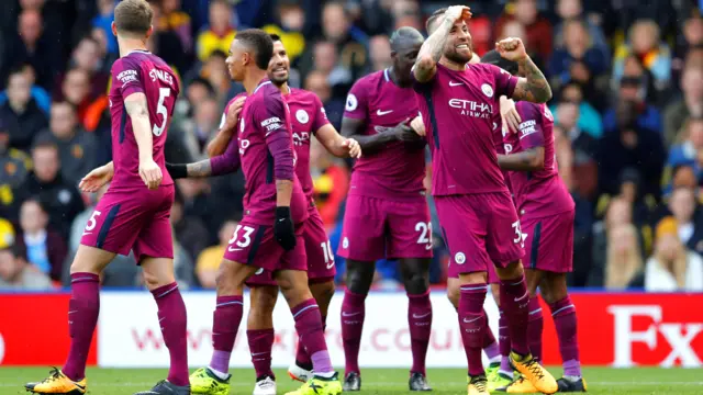 Manchester City celebrate