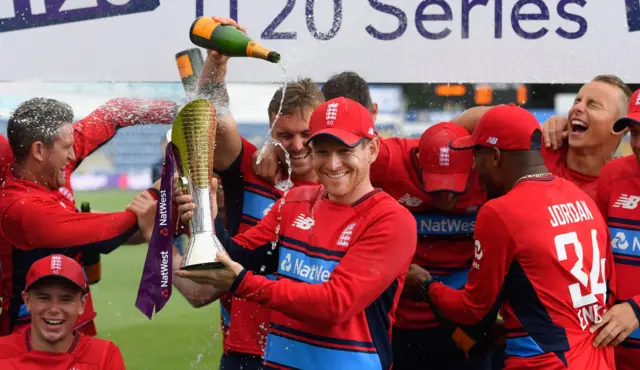 England celebrate