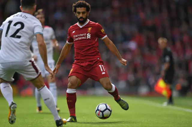 Egyptian midfielder Mohamed Salah