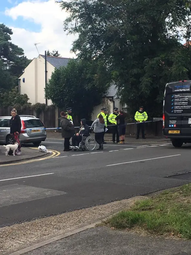 Residents on Sunbury street