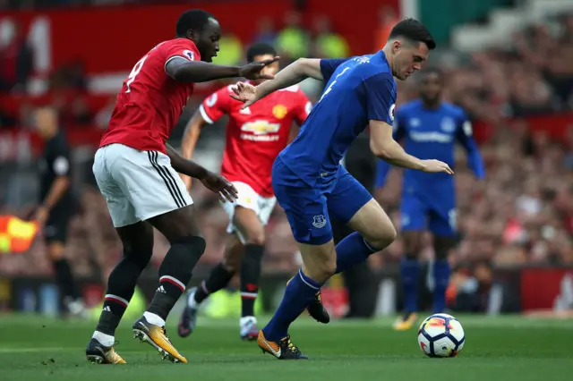 Romelu Lukaku and Michael Keane