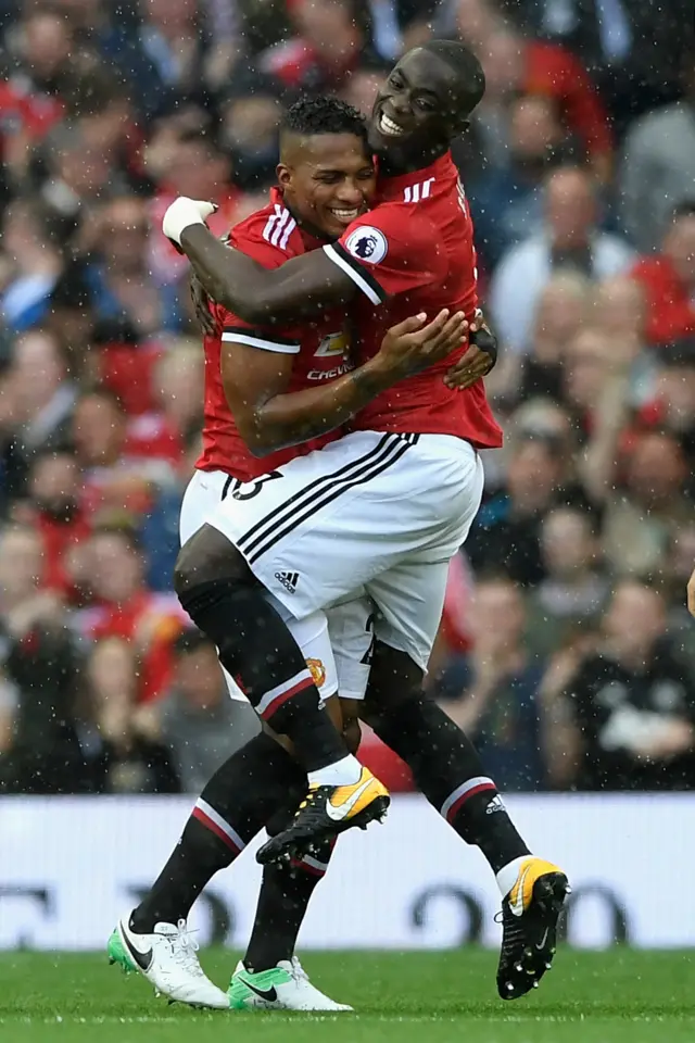 Antonio Valencia and Eric Bailly