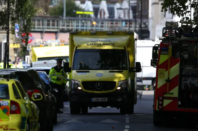 Ambulance at Parsons Green