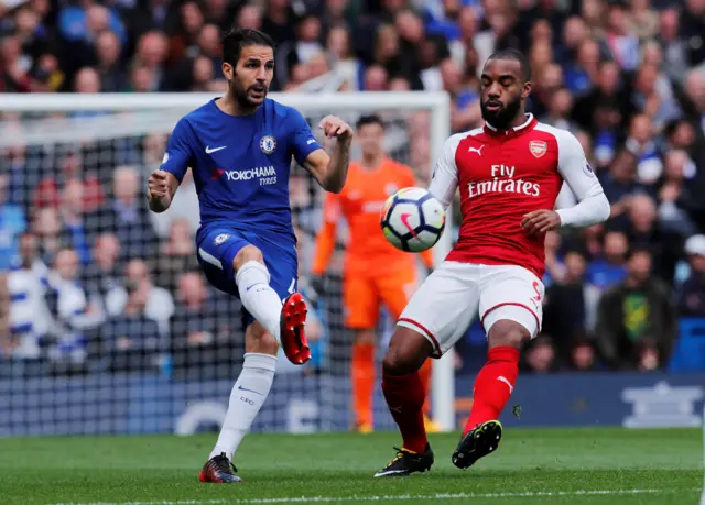 Cesc Fabregas (left)