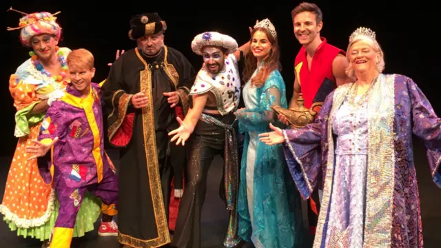 Panto cast take a bow