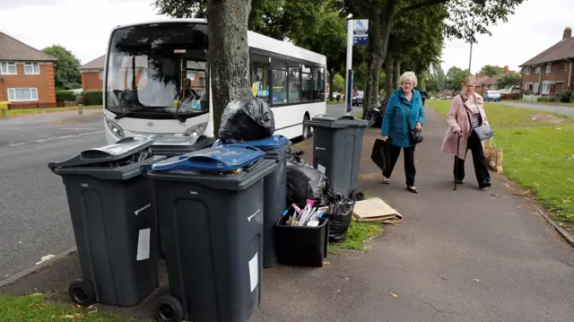 Wheelie bins in Birmingham