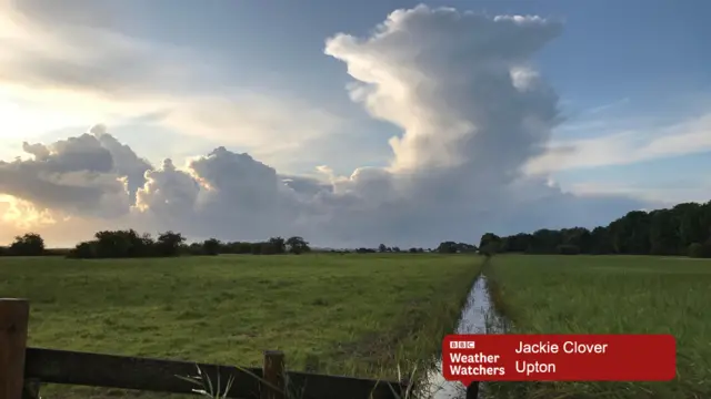 Stormy cloud formation in Upton