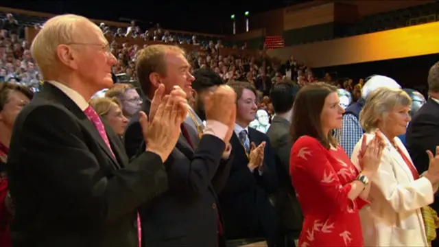 Lord Campbell, Tim Farron and Jo Swinson