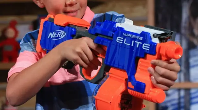 A Nerf gun