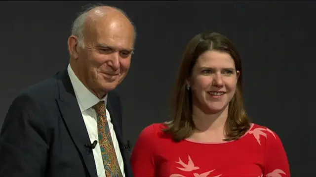 Sir Vince Cable and Jo Swinson